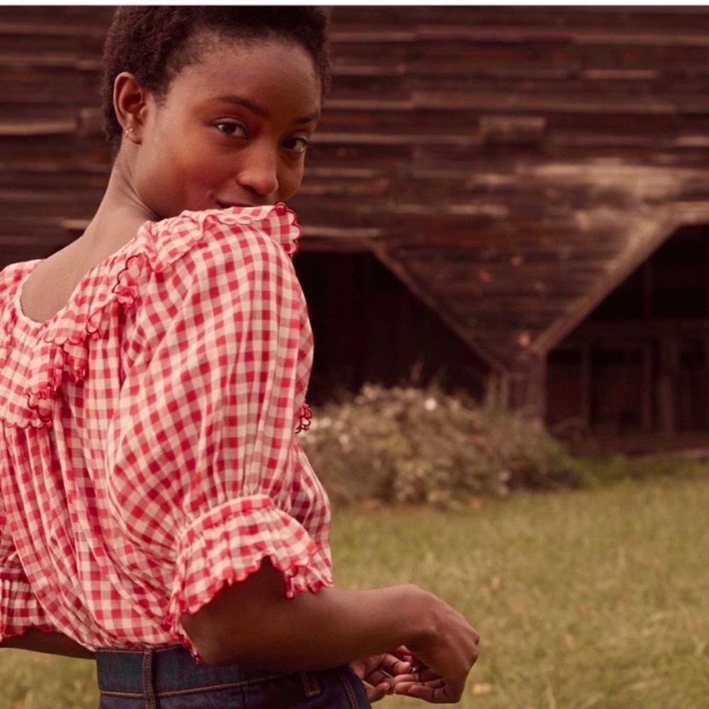 doen DOOP samara top cherry gingham DOOP!